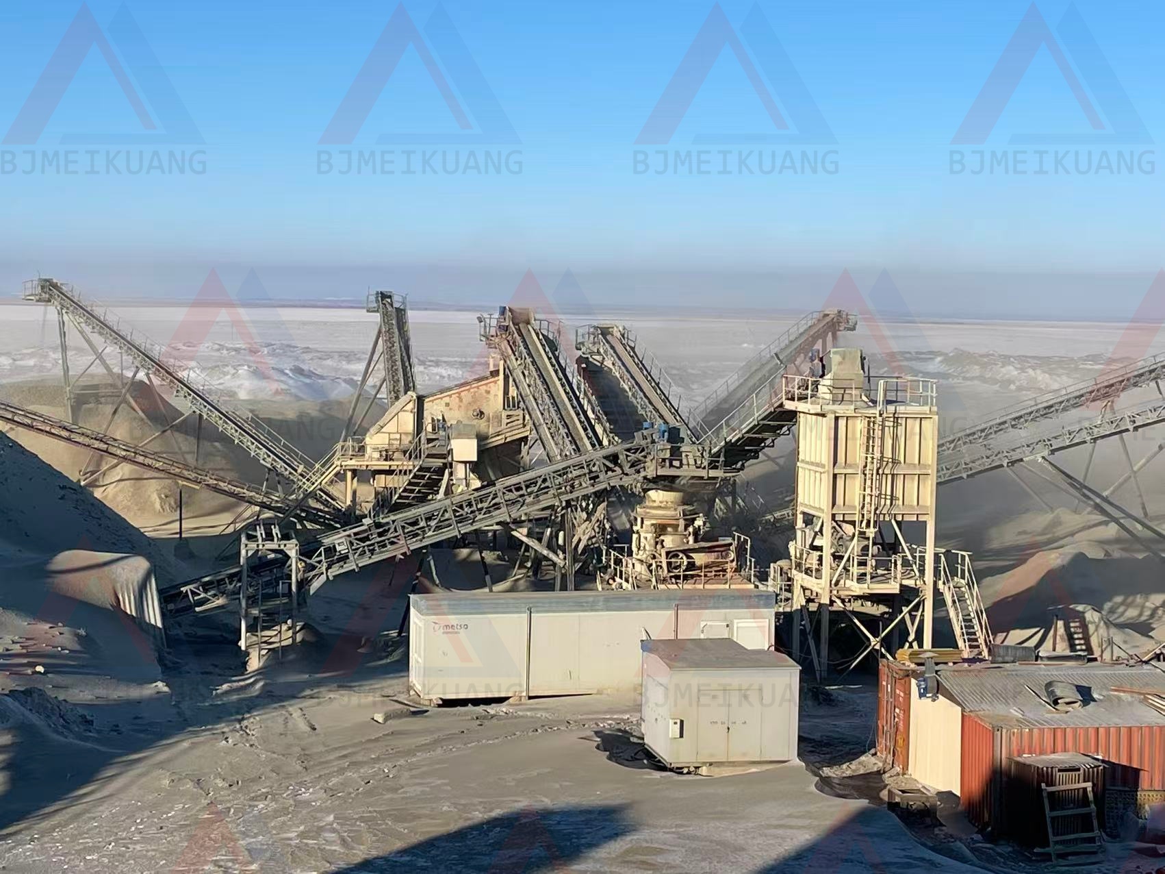 Installation of mining cone crusher CHP3 in Kazakhstan iron mine